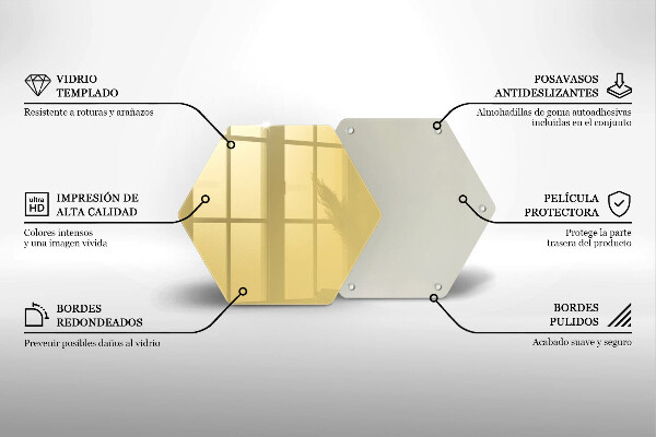 Deska szklana kuchenna Kolor żółty