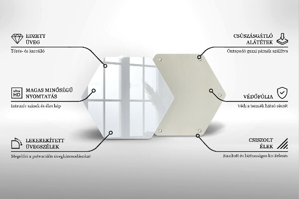 Deska szklana kuchenna Kolor biały