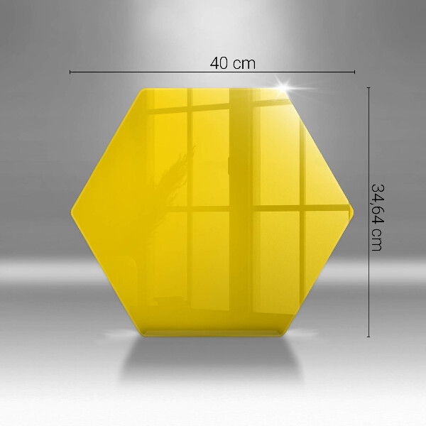 Deska szklana kuchenna Kolor żółty