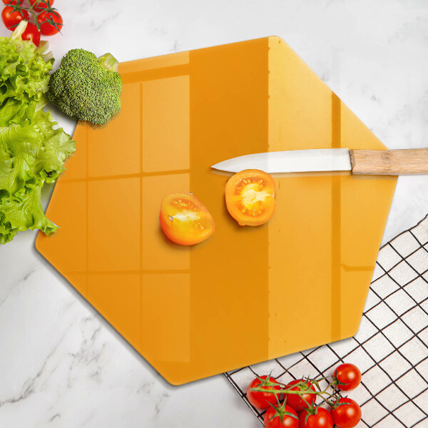 Deska szklana kuchenna Kolor ciemny żółty