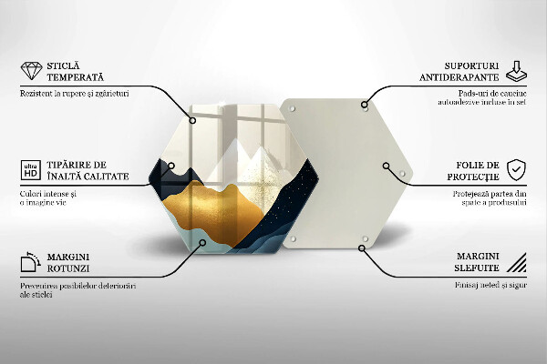 Deska kuchenna Abstrakcyjne góry