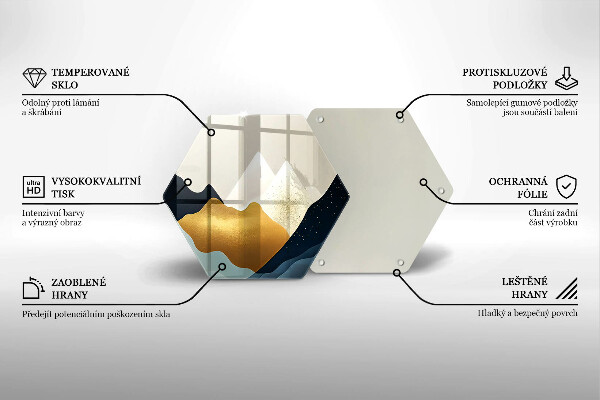 Deska kuchenna Abstrakcyjne góry