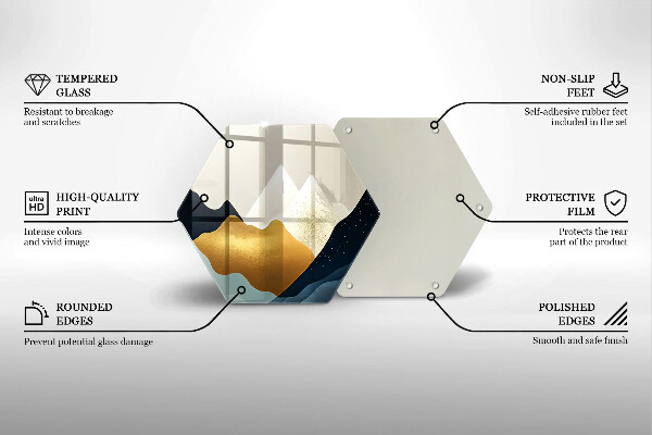 Deska kuchenna Abstrakcyjne góry