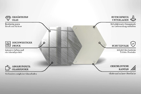 Deska szklana do kuchni Tło tekstura metal