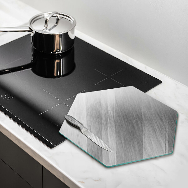 Deska szklana do kuchni Tło tekstura metal