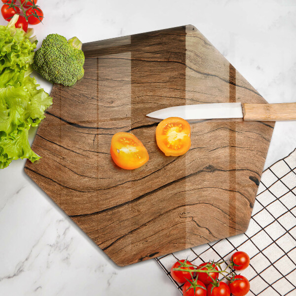 Deska szklana do kuchni Tekstura deski drewna