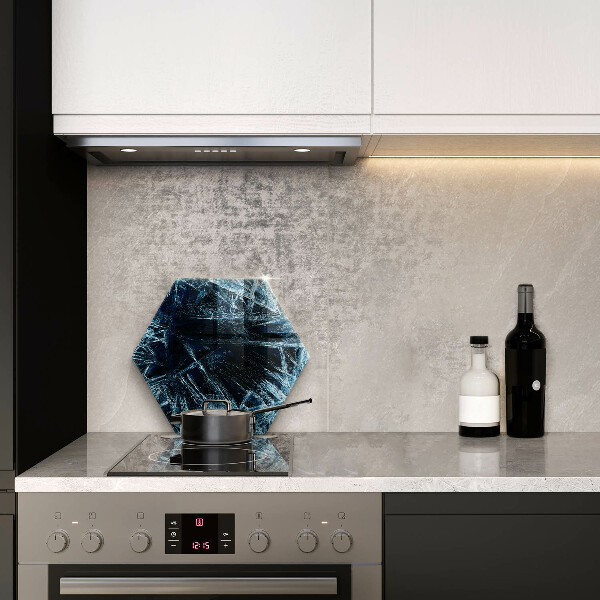 Deska szklana do kuchni Struktura ostry lód