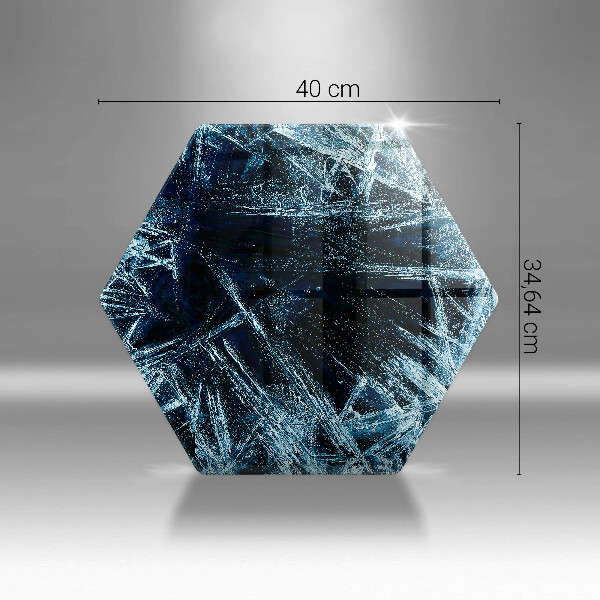 Deska szklana do kuchni Struktura ostry lód