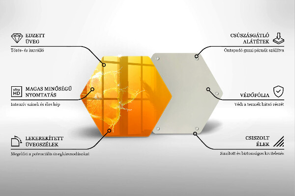 Deska szklana do kuchni Soczysty owoc pomarańcza