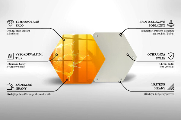 Deska szklana do kuchni Soczysty owoc pomarańcza