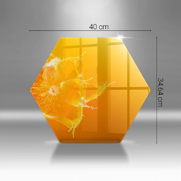 Deska szklana do kuchni Soczysty owoc pomarańcza
