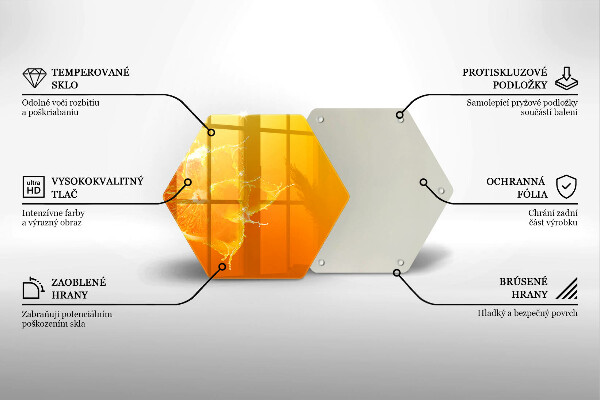 Deska szklana do kuchni Soczysty owoc pomarańcza