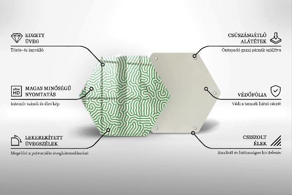 Deska szklana do kuchni Abstrakcja linie