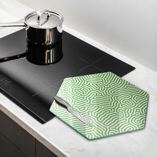 Deska szklana do kuchni Abstrakcja linie