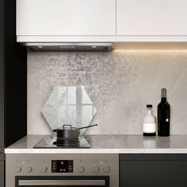 Deska szklana do kuchni Abstrakcja kształty