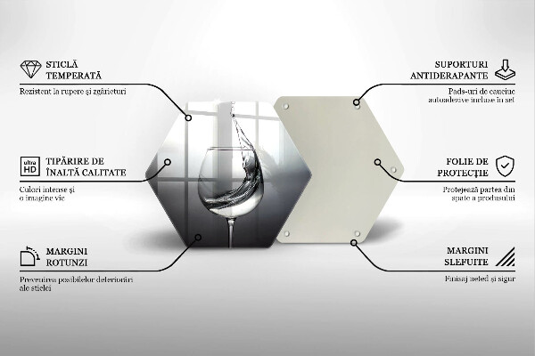 Deska szklana do kuchni Kieliszek wody