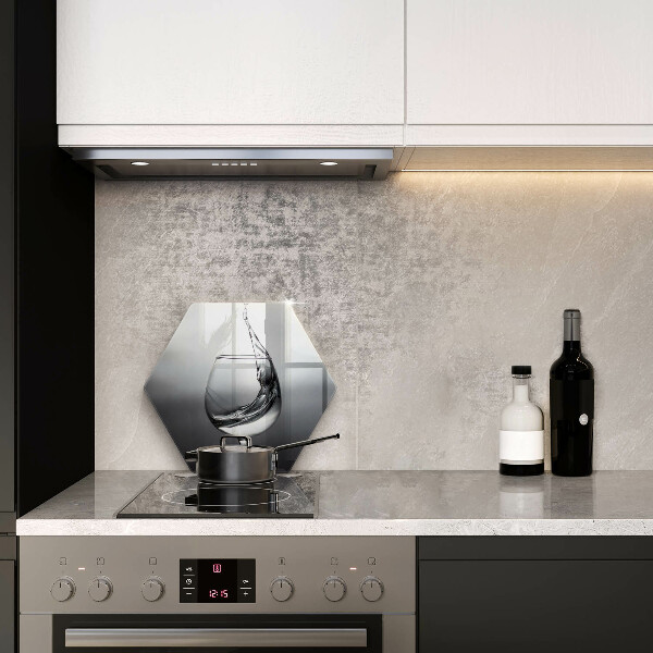 Deska szklana do kuchni Kieliszek wody