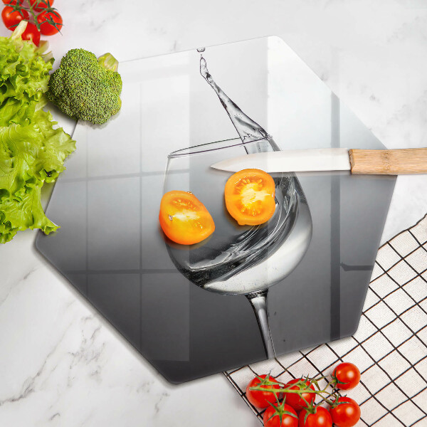 Deska szklana do kuchni Kieliszek wody