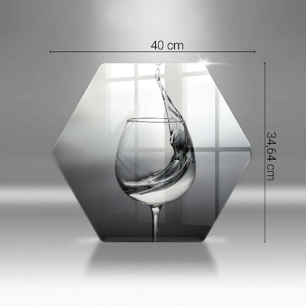 Deska szklana do kuchni Kieliszek wody