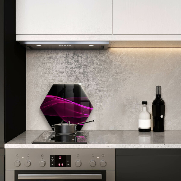 Deska szklana do kuchni Różowa abstrakcja