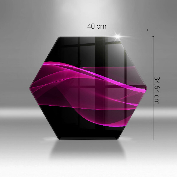 Deska szklana do kuchni Różowa abstrakcja