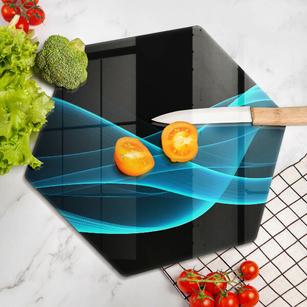 Deska szklana do kuchni Niebieska abstrakcja