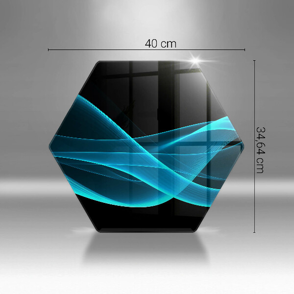Deska szklana do kuchni Niebieska abstrakcja