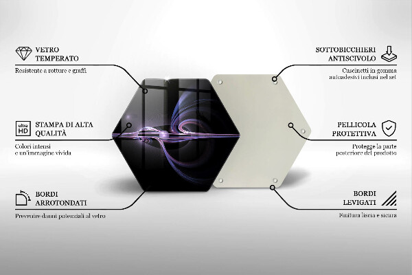 Deska szklana do kuchni Nowoczesna abstrakcja