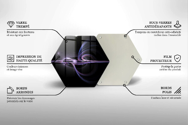 Deska szklana do kuchni Nowoczesna abstrakcja