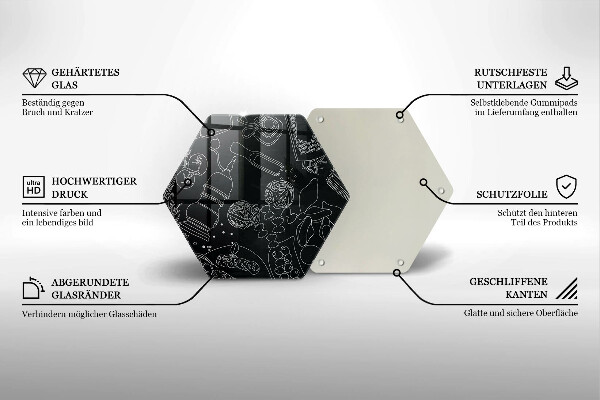 Deska szklana do kuchni Kuchenne akcesoria