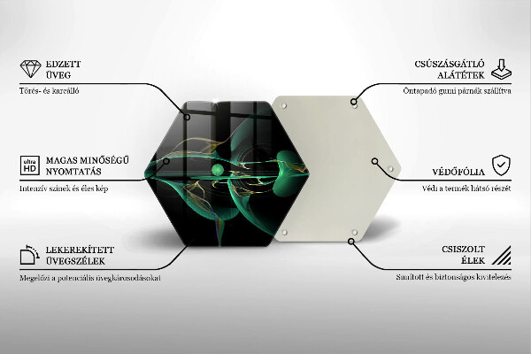 Deska szklana do kuchni Nowoczesna abstrakcja