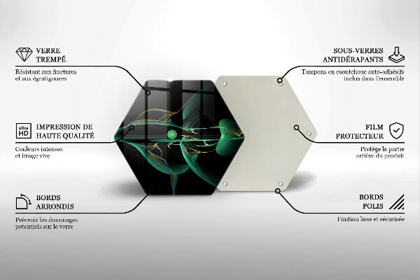 Deska szklana do kuchni Nowoczesna abstrakcja