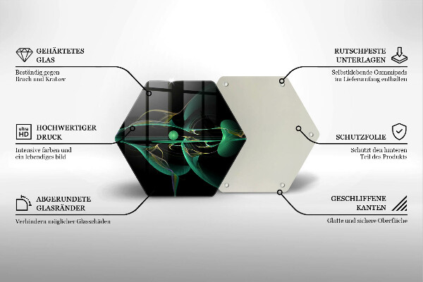 Deska szklana do kuchni Nowoczesna abstrakcja