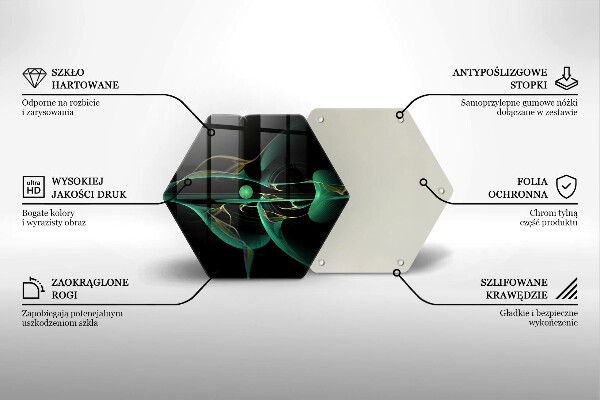 Deska szklana do kuchni Nowoczesna abstrakcja