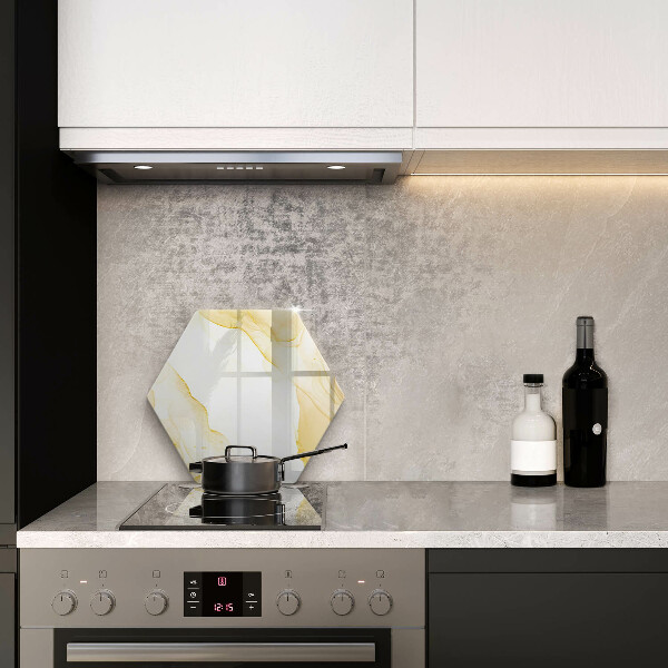 Deska szklana do kuchni Złota abstrakcja