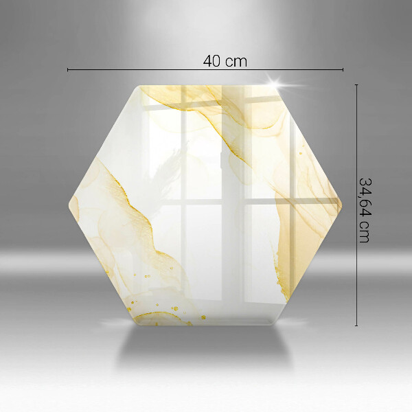 Deska szklana do kuchni Złota abstrakcja