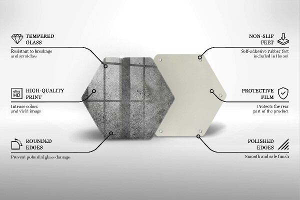 Deska szklana do kuchni Beton kamień tekstura