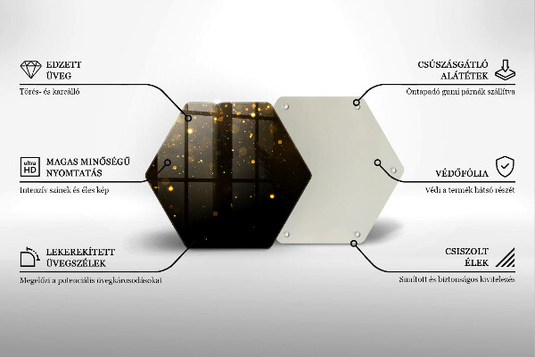 Deska kuchenna Złoty brokat