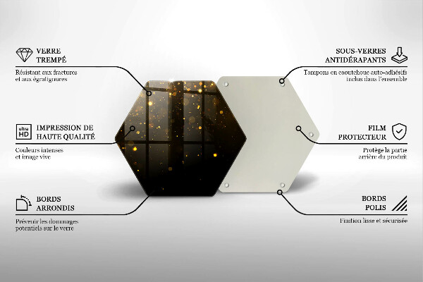 Deska kuchenna Złoty brokat