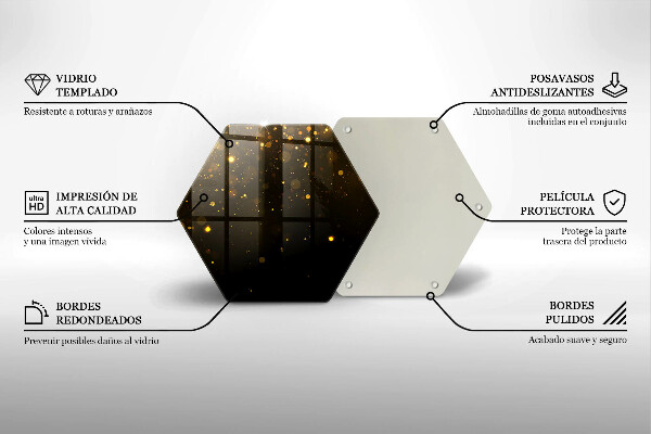 Deska kuchenna Złoty brokat