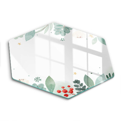 Deska szklana do kuchni Akwarele liście