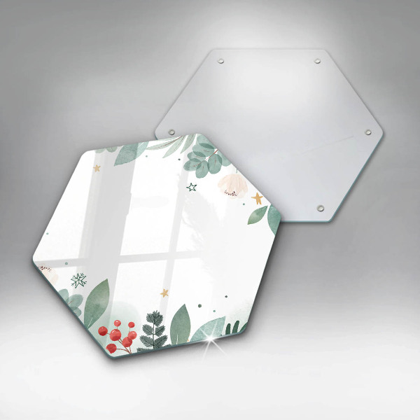 Deska szklana do kuchni Akwarele liście