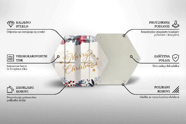 Deska kuchenna Napis Merry Christmas