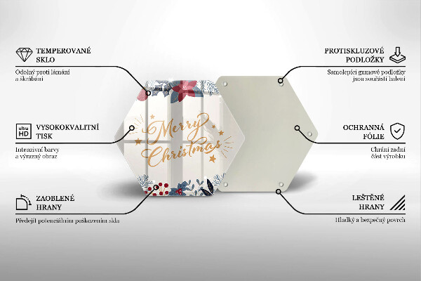 Deska kuchenna Napis Merry Christmas