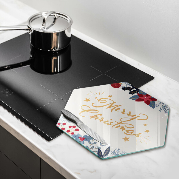 Deska kuchenna Napis Merry Christmas