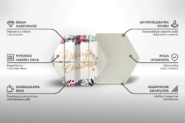 Deska kuchenna Napis Merry Christmas