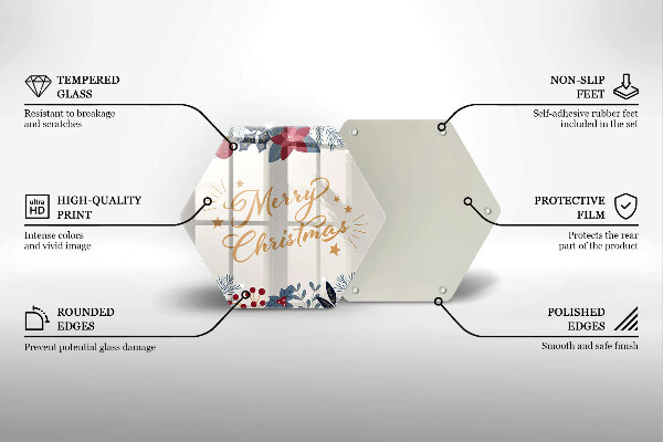 Deska kuchenna Napis Merry Christmas