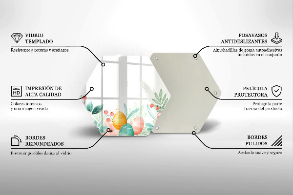 Deska szklana do kuchni Wielkanocne pisanki