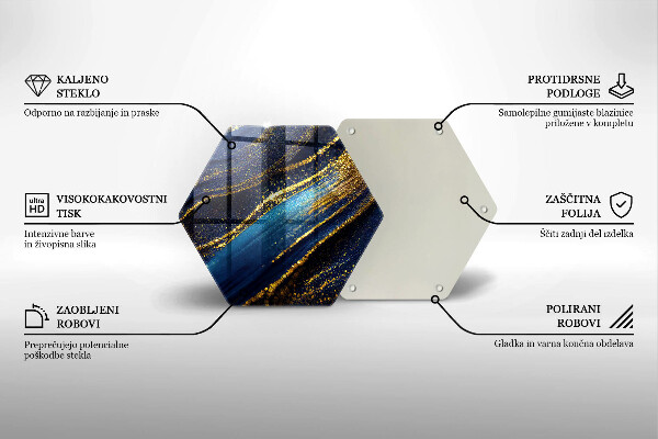 Deska kuchenna Granatowa abstrakcja