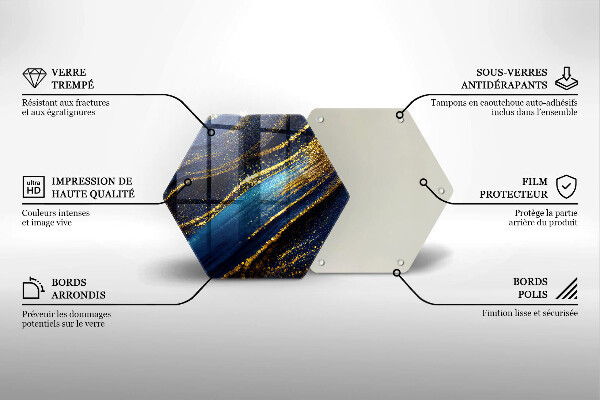Deska kuchenna Granatowa abstrakcja